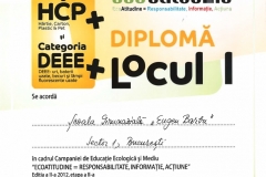 Diplome obținute de elevii de la Școala Gimnazială Eugen Barbu