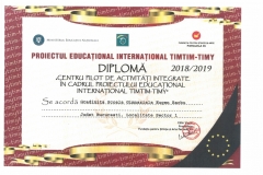 Diplome obținute de elevii de la Școala Gimnazială Eugen Barbu