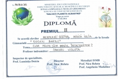 Diplome obținute de elevii de la Școala Gimnazială Eugen Barbu