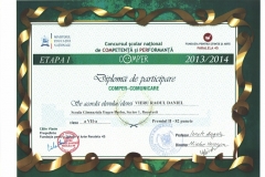 Diplome obținute de elevii de la Școala Gimnazială Eugen Barbu