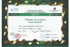 Diplome obținute de elevii de la Școala Gimnazială Eugen Barbu