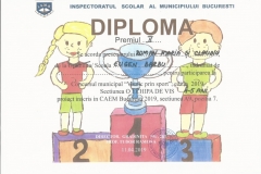 Diplome obținute de elevii de la Școala Gimnazială Eugen Barbu - 2019