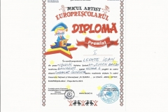 Diplome obținute de elevii de la Școala Gimnazială Eugen Barbu - 2019